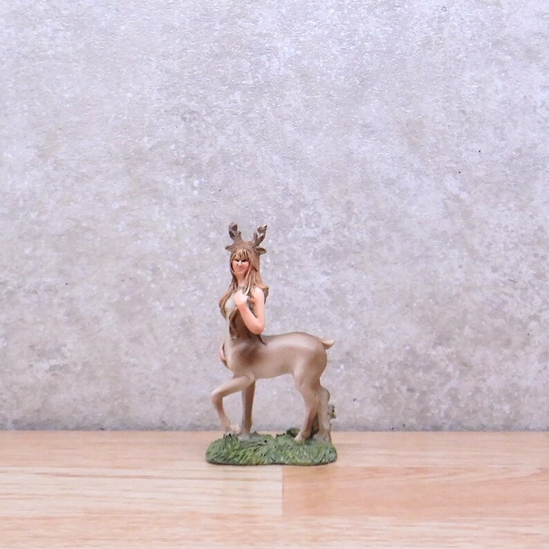 Medieval Bestiary Fairy Garden Miniatures Female Centaur Enchanted Forest #55613MDI Mythological Creature Figurine Centauresses