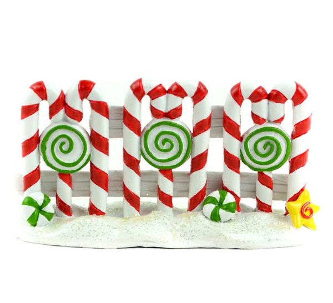 Candy Cane Fence Fairy Garden Miniatures Fence Line Etsy