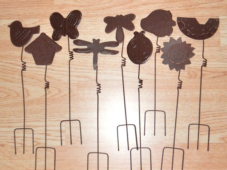 Garden Picks Fairy Garden Floral Pick Flower Pick Fruit Etsy