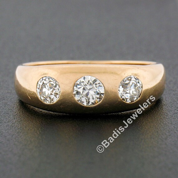 Men's Antique Victorian 14K Rosy Yellow Gold 0.80… - image 3