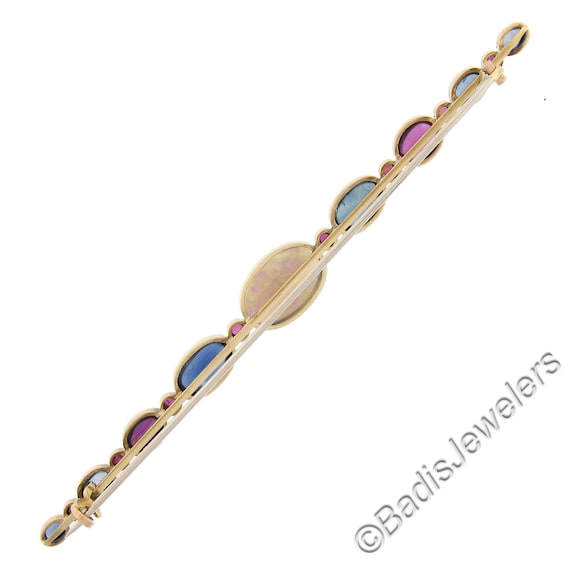 Rare Antique French 18k Yellow Gold Opal with GIA… - image 2