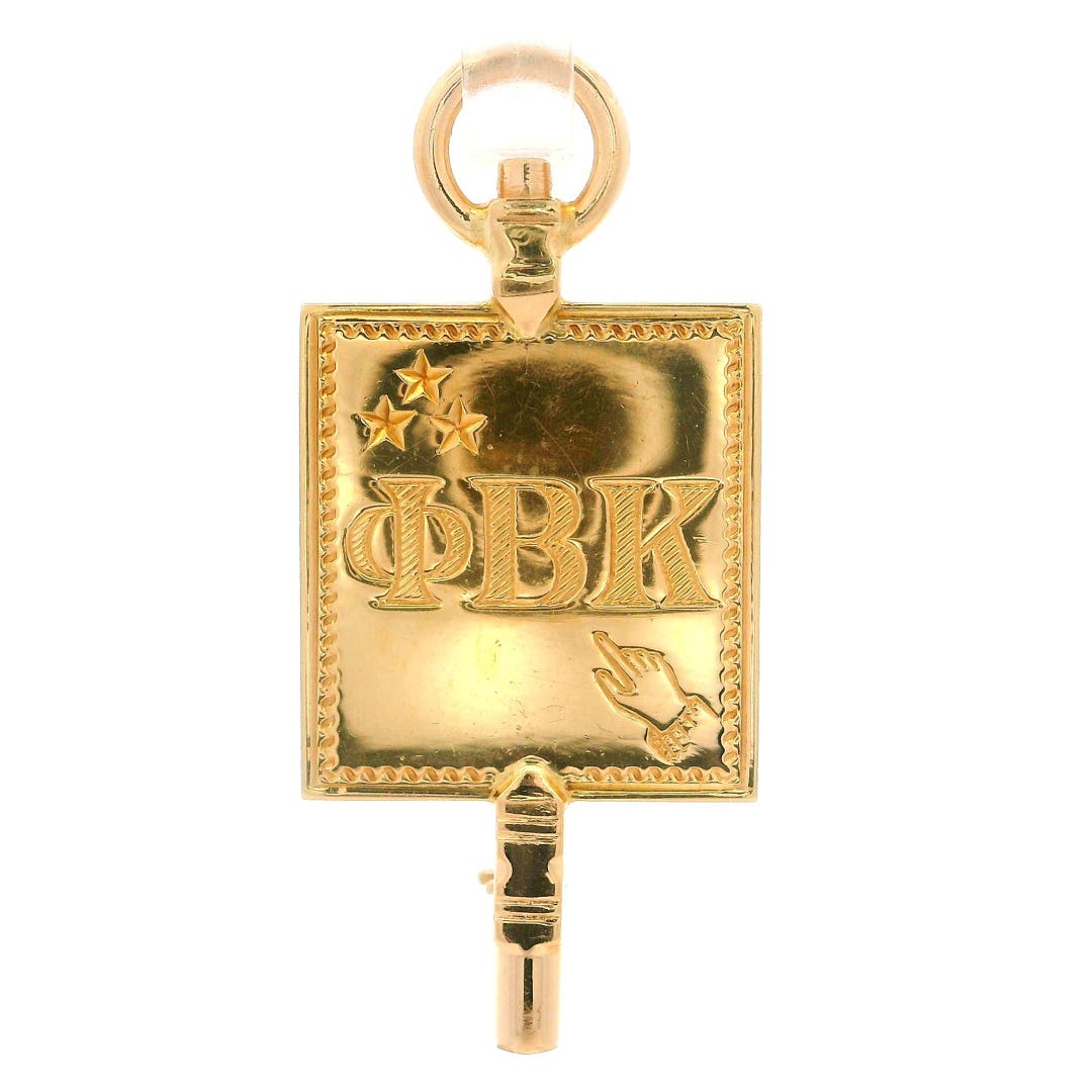 Vintage Phi Beta Kappa 1776 Solid 14k Yellow Gold Pin Brooch Etsy