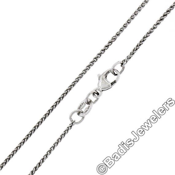 Sterling Silver 1.75mm Half Round Dia-Cut Fancy Box Chain Sterling Silver 1.75mm Half Round Dia-Cut Fancy Box Chain