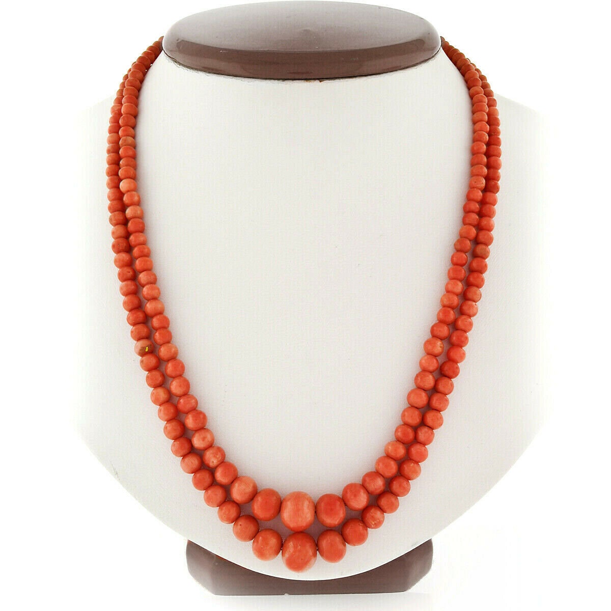Ratnavali Jewels 3 Layer Real Orange Onyx Stone Beads Shell Base Metal  Necklace for Women