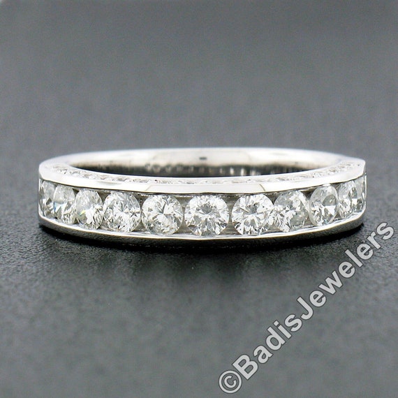 Estate Classy 14k White Gold 1.15ctw Round Brilli… - image 1