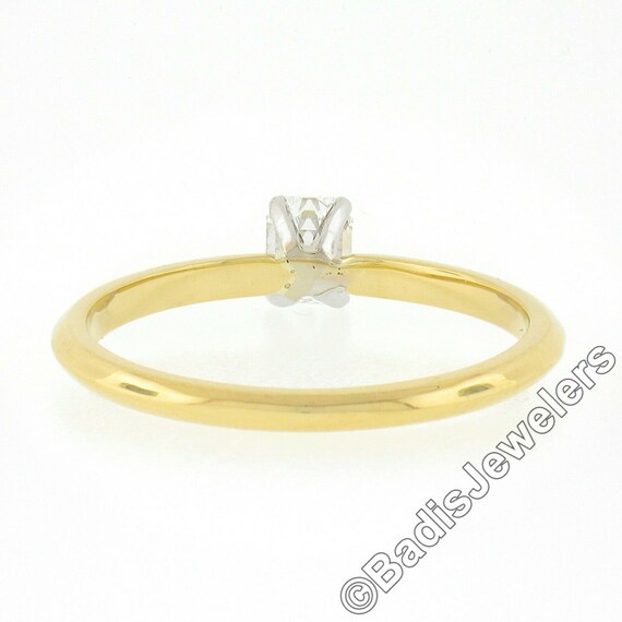 Estate 14k Two Tone Gold GIA Certified 0.47ctw Cu… - image 9