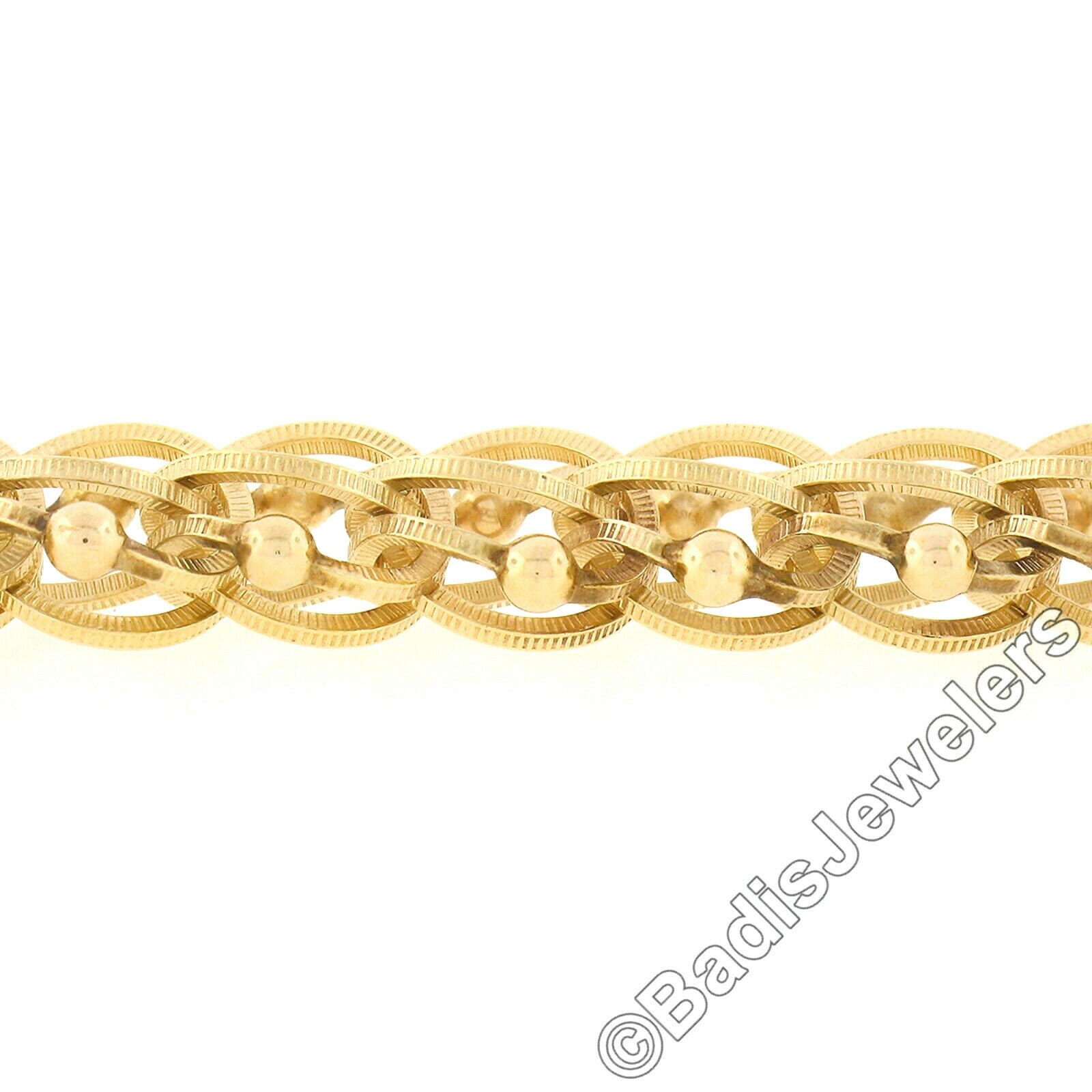 ヴィンテージ　ゴールド　バングル　ロック Vintage Gorgeous 14K Yellow Gold 6