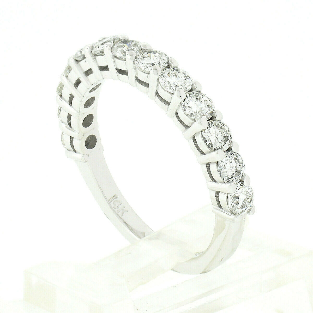 NEW Stunning Custom Made 14k White Gold 1.14ctw Round Etsy UK