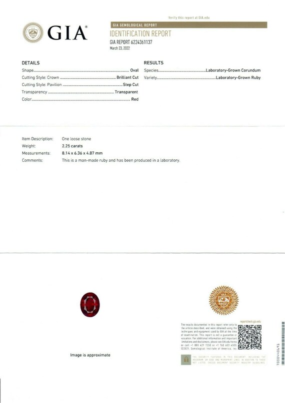 Estate 18k White Gold 2.90ctw GIA Certified Lab-G… - image 10