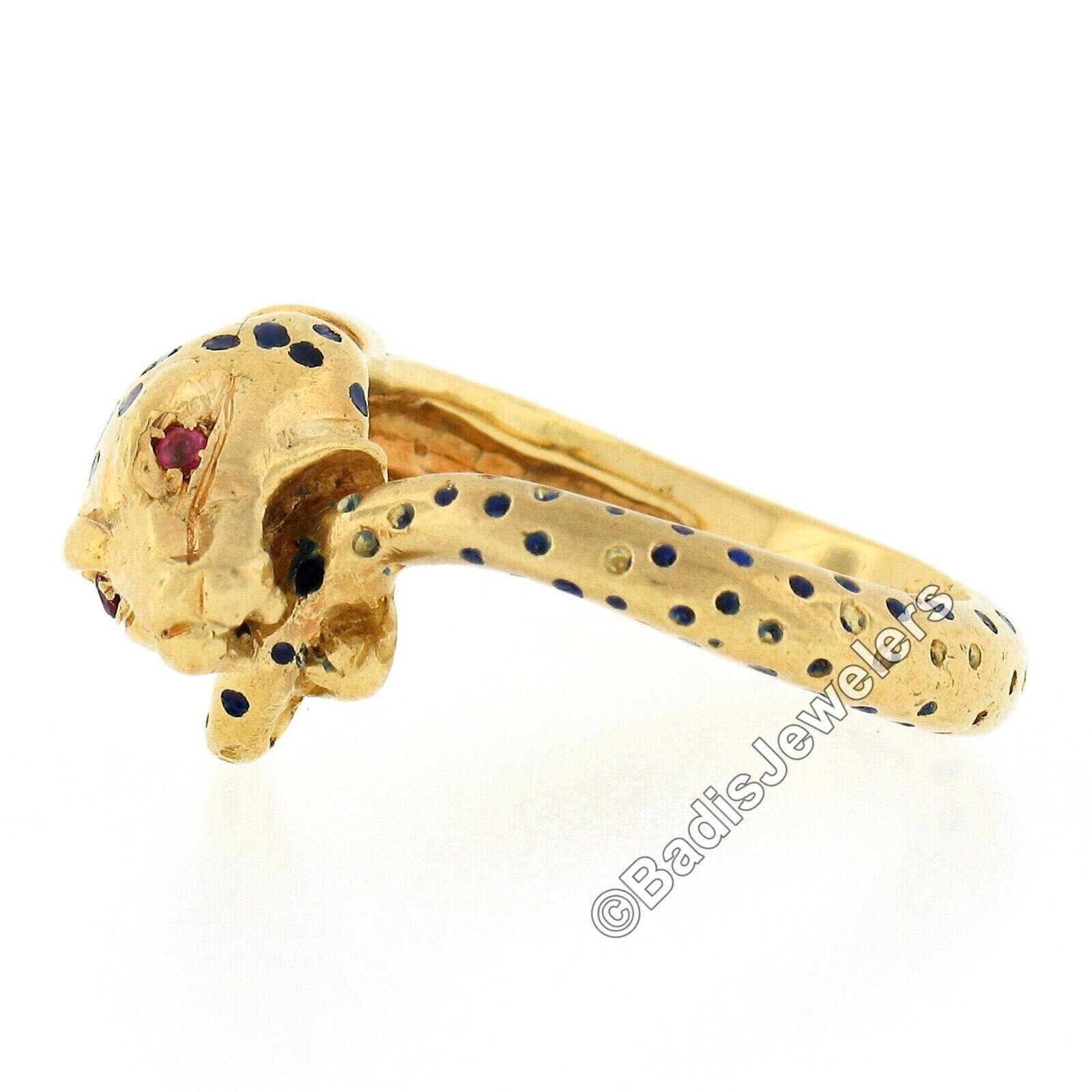 Vintage 18k Yellow Gold 0.03ctw Round Brilliant Cut Ruby