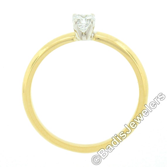 Estate 14k Two Tone Gold GIA Certified 0.47ctw Cu… - image 6