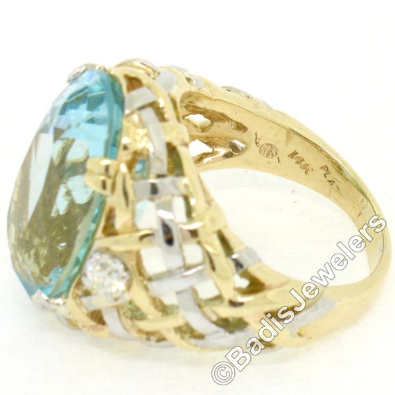 14k Yellow Gold and Platinum 19.49ctw Large GIA C… - image 9