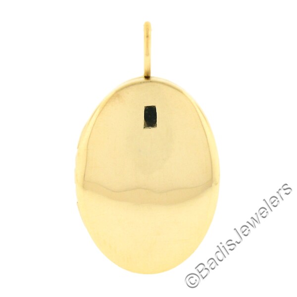 Simple Gold Locket Etsy