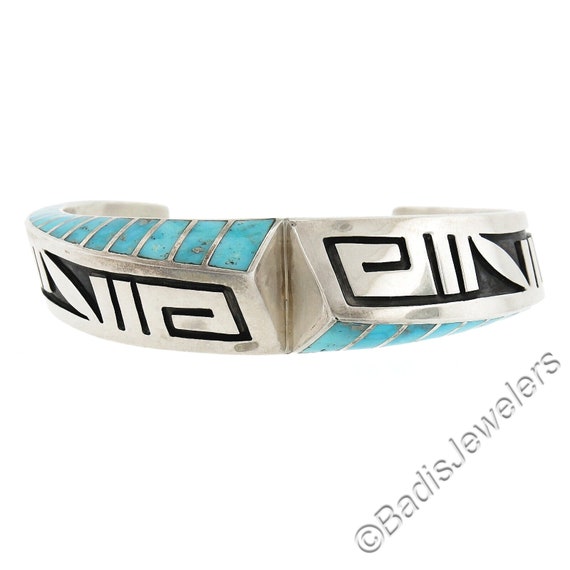 Collectable!! Vintage Native American Jewelry Navajo Rare Lonn Parker Sterling Silver Bracelet Old Cuff Collectable!! Vintage Native American Jewelry Navajo Rare Lonn Parker Sterling Silver Bracelet Old Cuff