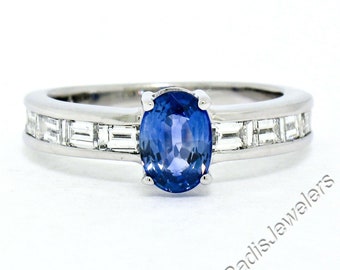 Blue Engagement Ring - Etsy