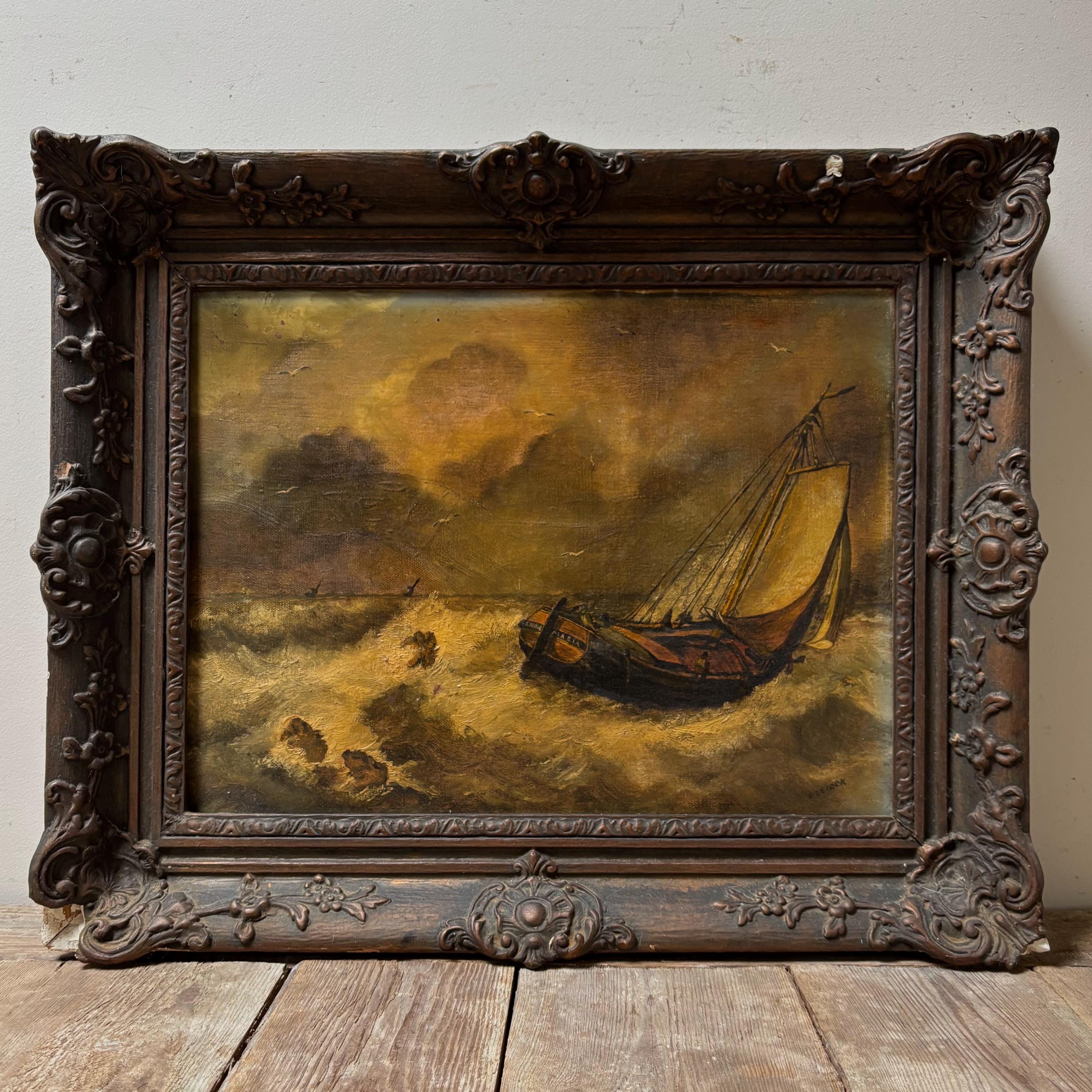 Dutch ships painting - Etsy 日本