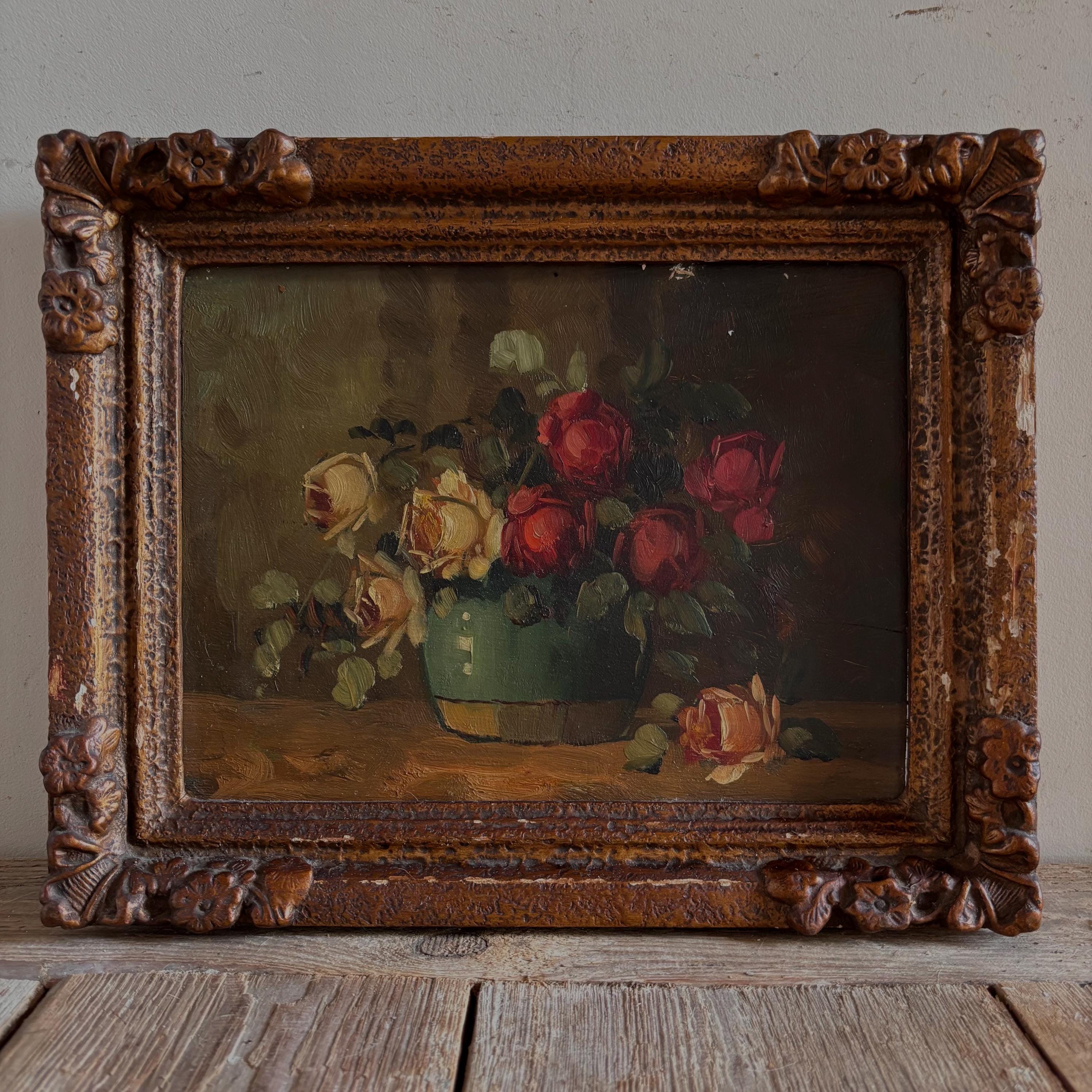 French brocante oil paintings - Etsy 日本
