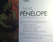 Faure Penelope Charles Dutoit Erato 3 LP Classical Box Set