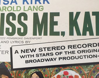 Kiss Me Kate Record Etsy