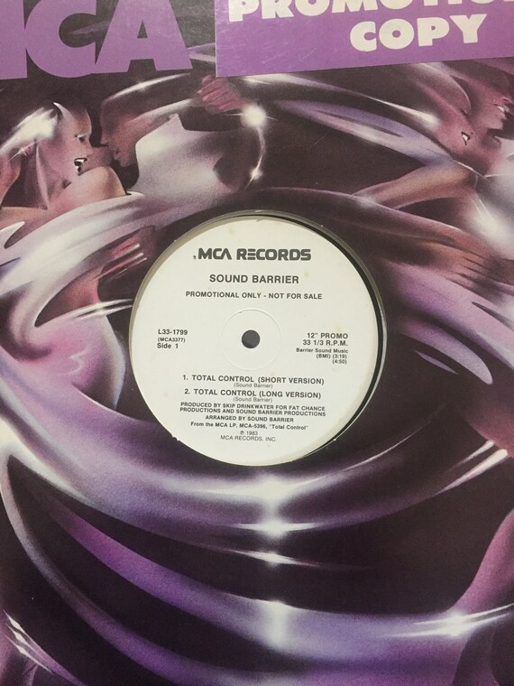 Sound Barrier Total Control Vinyl Rock Promo 12 Record Etsy