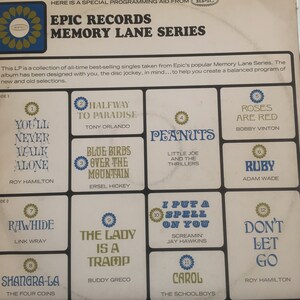 Epic Records All Time Single Hits Vinyl V/A Pop Record Album