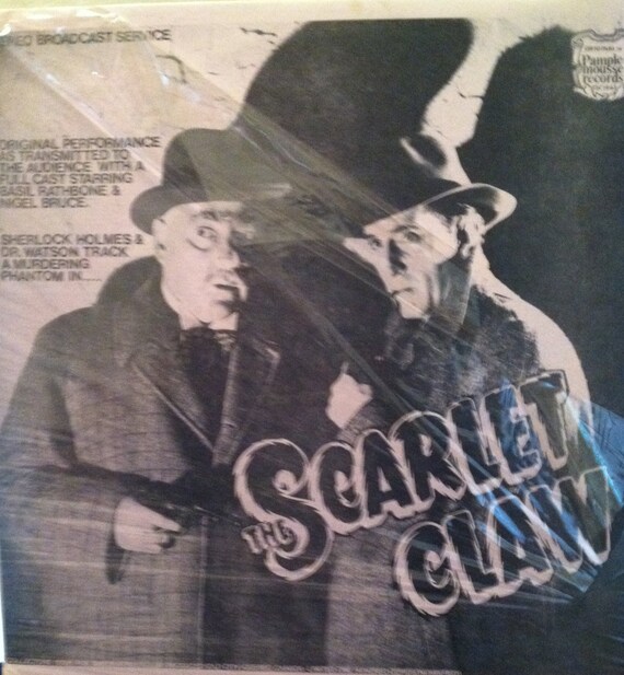 Sherlock Holmes Basil Rathbone The Scarlet Claw Sealed Vinyl Etsy In the rathbone/bruce film the scarlet claw, 1944, holmes interrupted and shushed watson in a crowded room with a curt, watson, please. etsy
