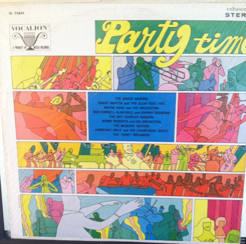 Party Time Sealed Vinyl V/A Pop Record Album Banjo Barons Etsy
