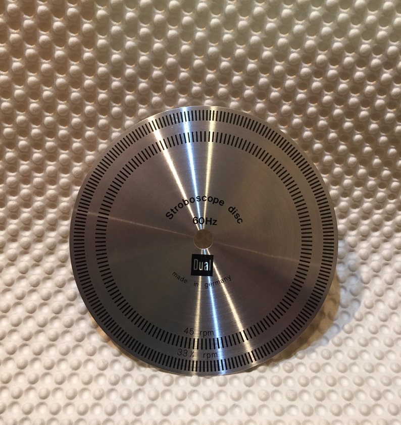 Dual Metal Stroboscope Disc for Turntable Dual Metal Stroboscope Disc for Turntable