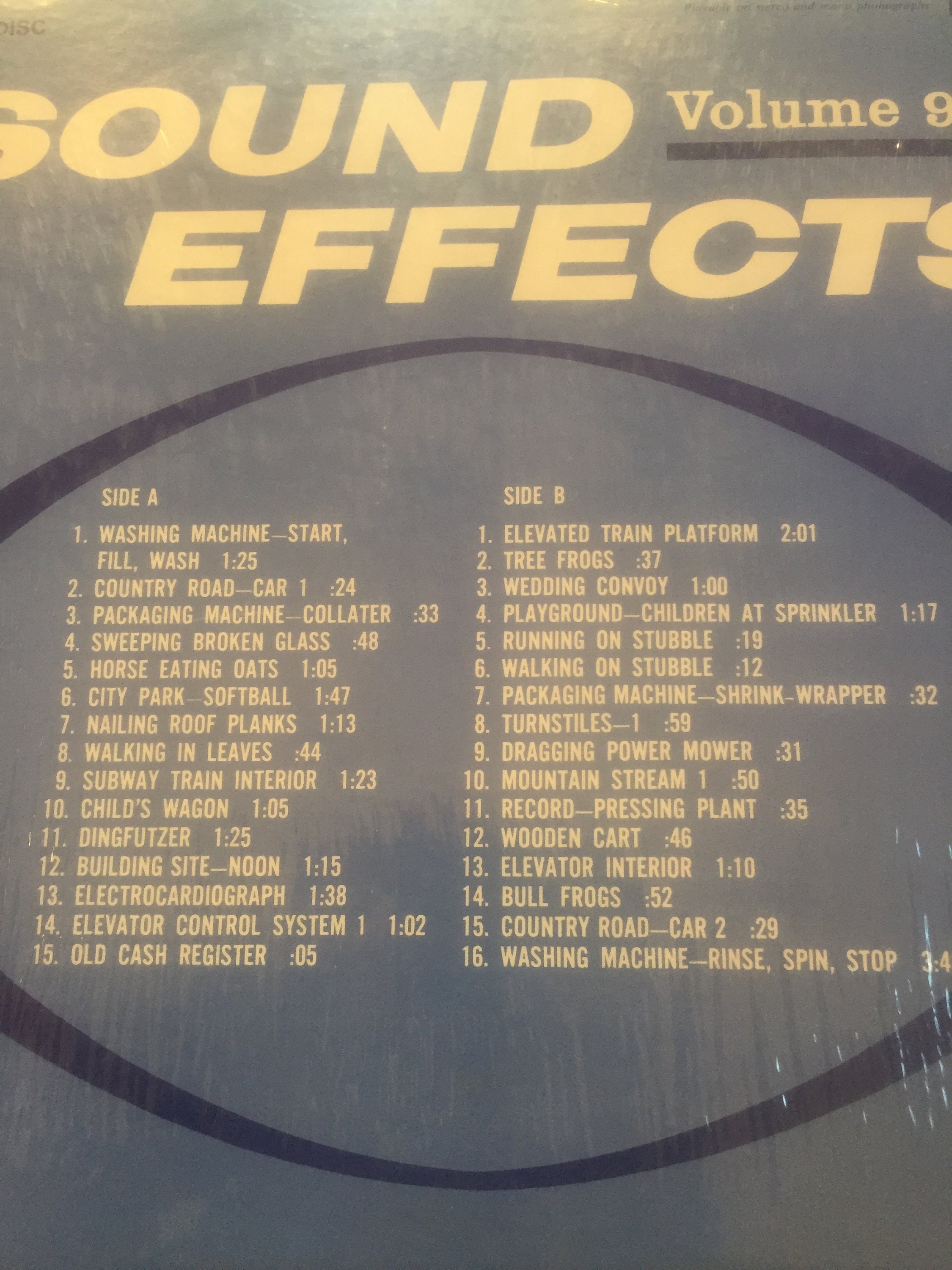 Buy Sound Effects Volume 9 Sealed Vinyl Record Online in India -