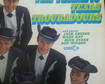 The Terrific Texas Troubadours Vinyl Country Record Album