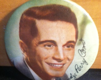 Vintage 1960's Perry Como Pinback Button