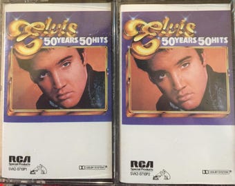 Elvis Presley 50 Years 50 Hits Sealed Rock 2 Cassette Tape Set