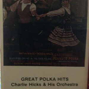 Charlie Hicks Great Polka Hits Cassette