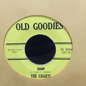 The Charts Zoop b/w Desiree Vinyl Pop 45 rpm