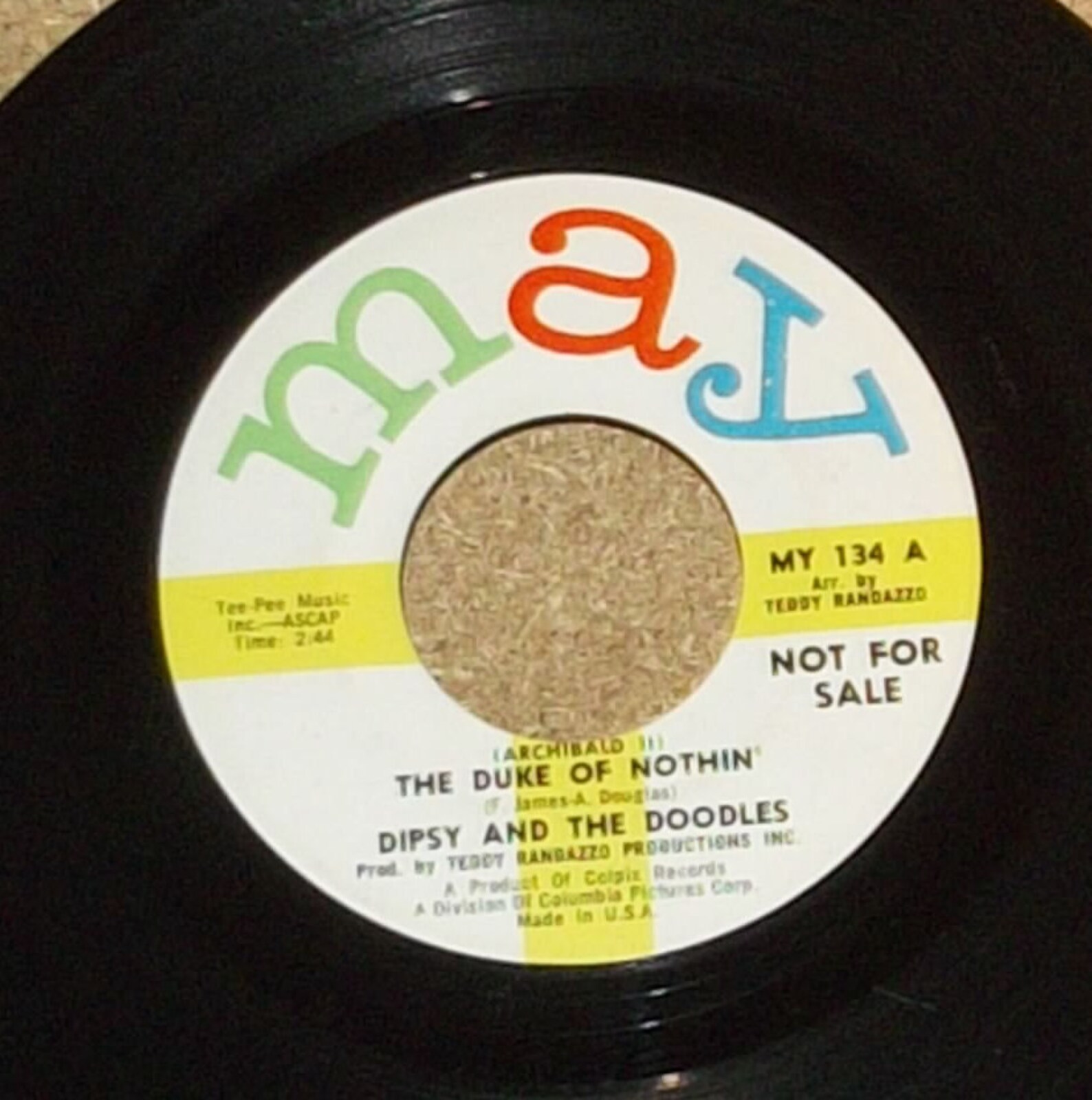 Dipsy and the Doodles the Duke of Nothin Vinyl Promo 45 Rpm Etsy