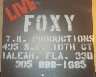 Foxy Live Sealed Vinyl Funk Disco Record Album