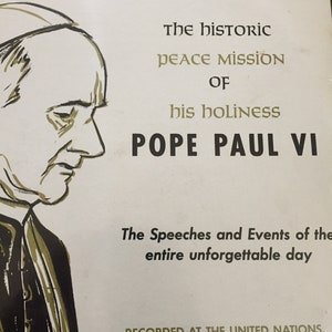 Pope Paul VI Sealed Vinyl Record Album