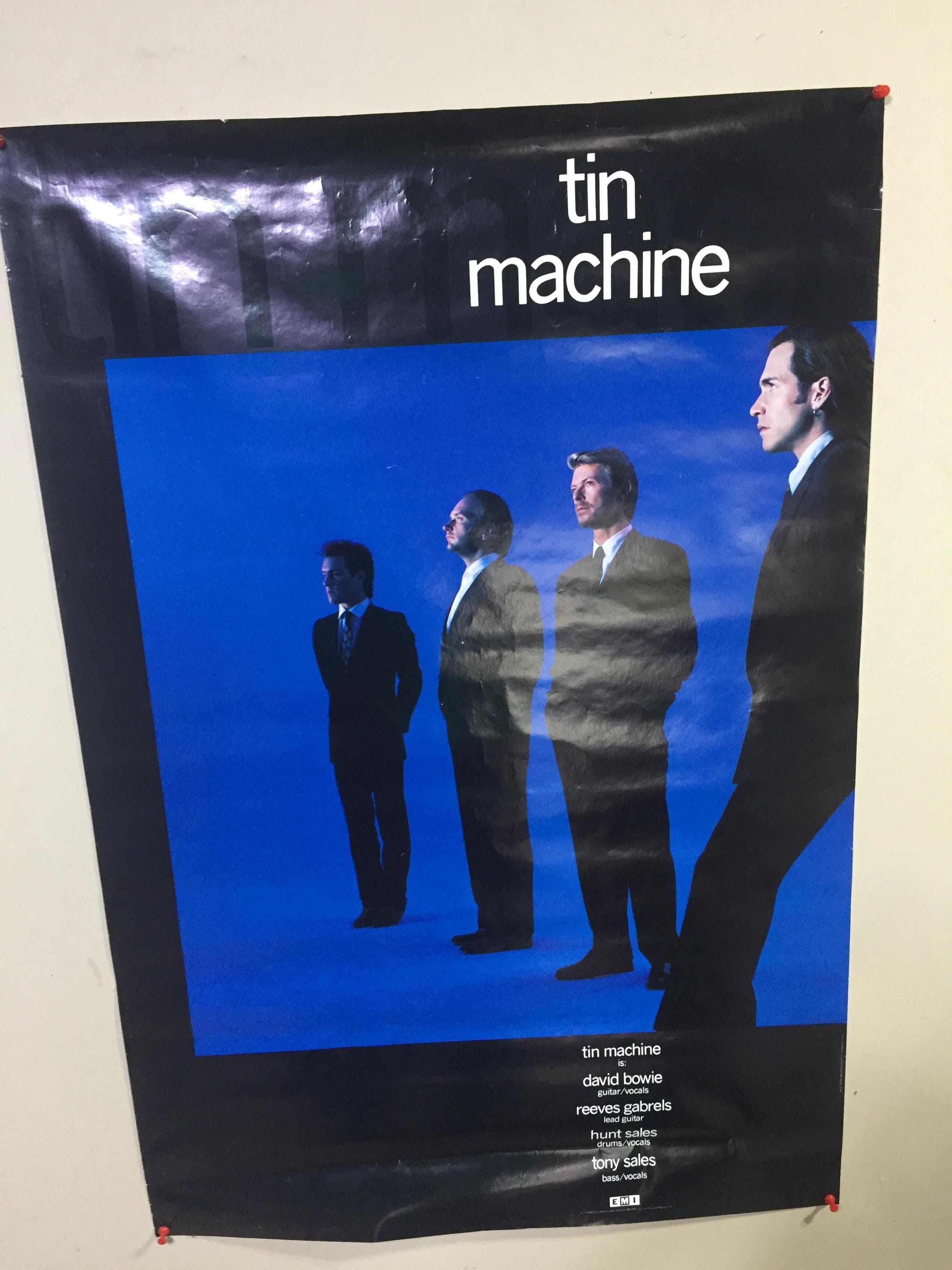 Original Tin Machine David Bowie Rock Promo Poster - Etsy