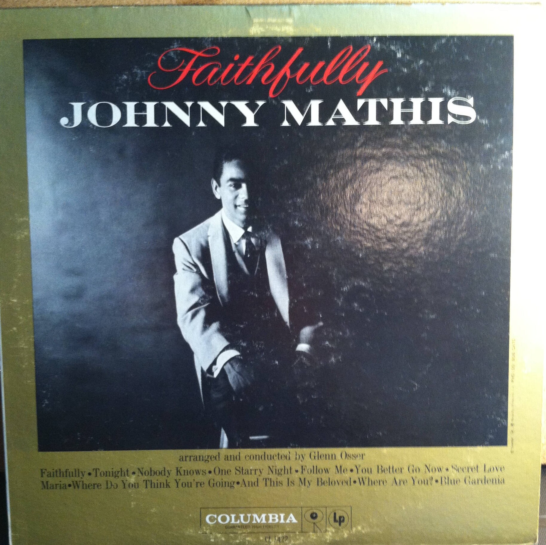 Johnny Mathis Faithfully Vinyl Easy Listening Record Album | Etsy
