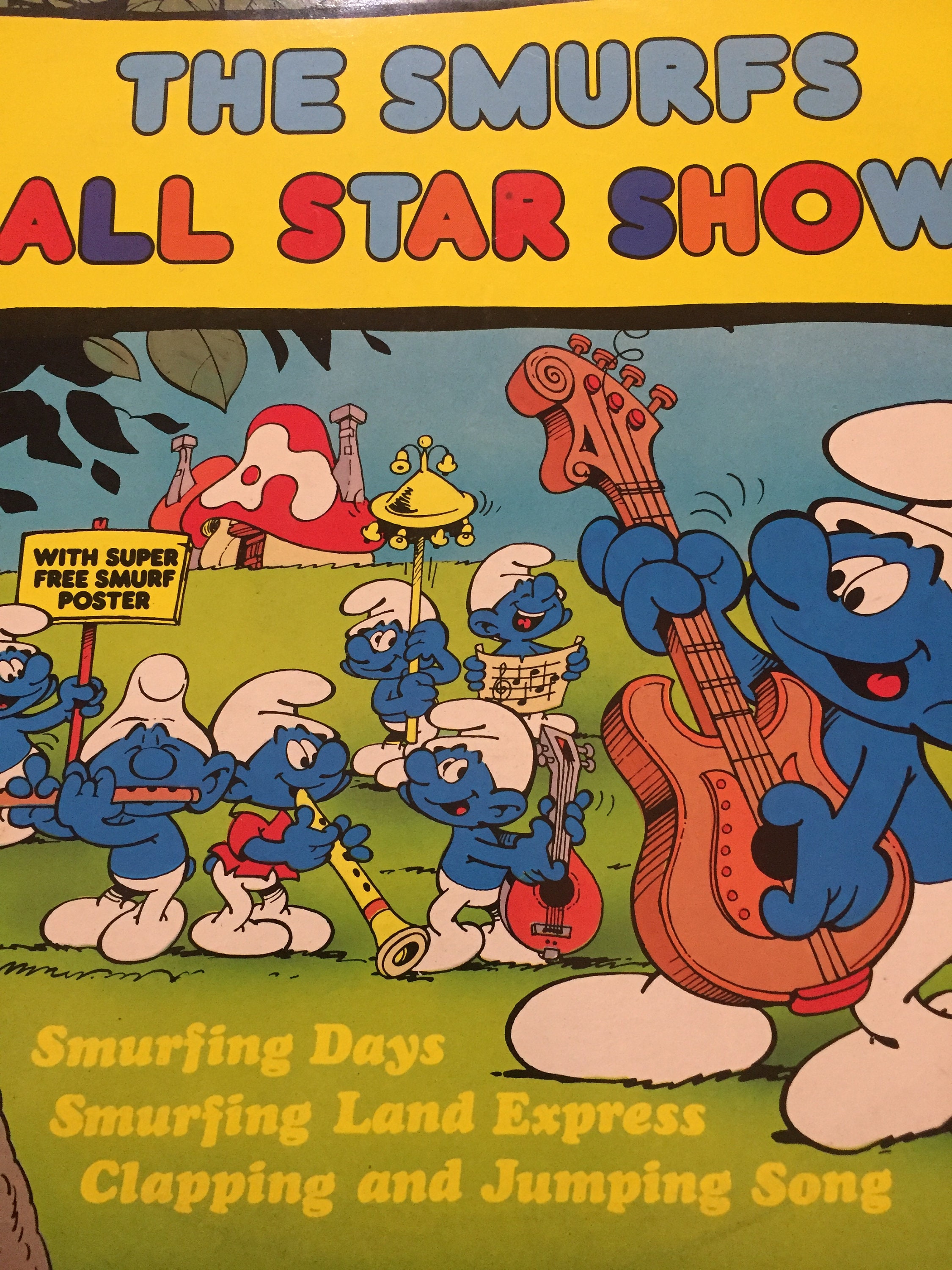 The Smurfs Smurfing Sing Song Original Vinyl Record 1980 ARI-1018 Album LP