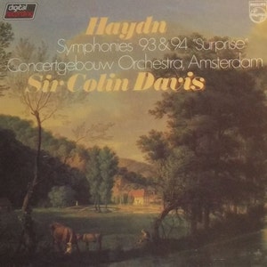 Haydn Symphonies 93 & 94 Sir Colin Davis Vinyl Classical Record Album Import