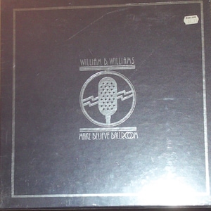 May include: A black vinyl record album cover with silver lettering. The album is titled "Make Believe Ballroom" by "William B. Williams". A silver microphone icon is in the center of the cover.