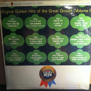 Original Golden Hits Of The Great Groups Vol IV Sealed V/A Record Album The Champs, The Diamonds, The Moonglows, The Platters