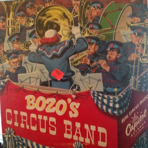 Bozo The Clown&#39;s Circus Band Vinyl Childrens 10&quot; Record