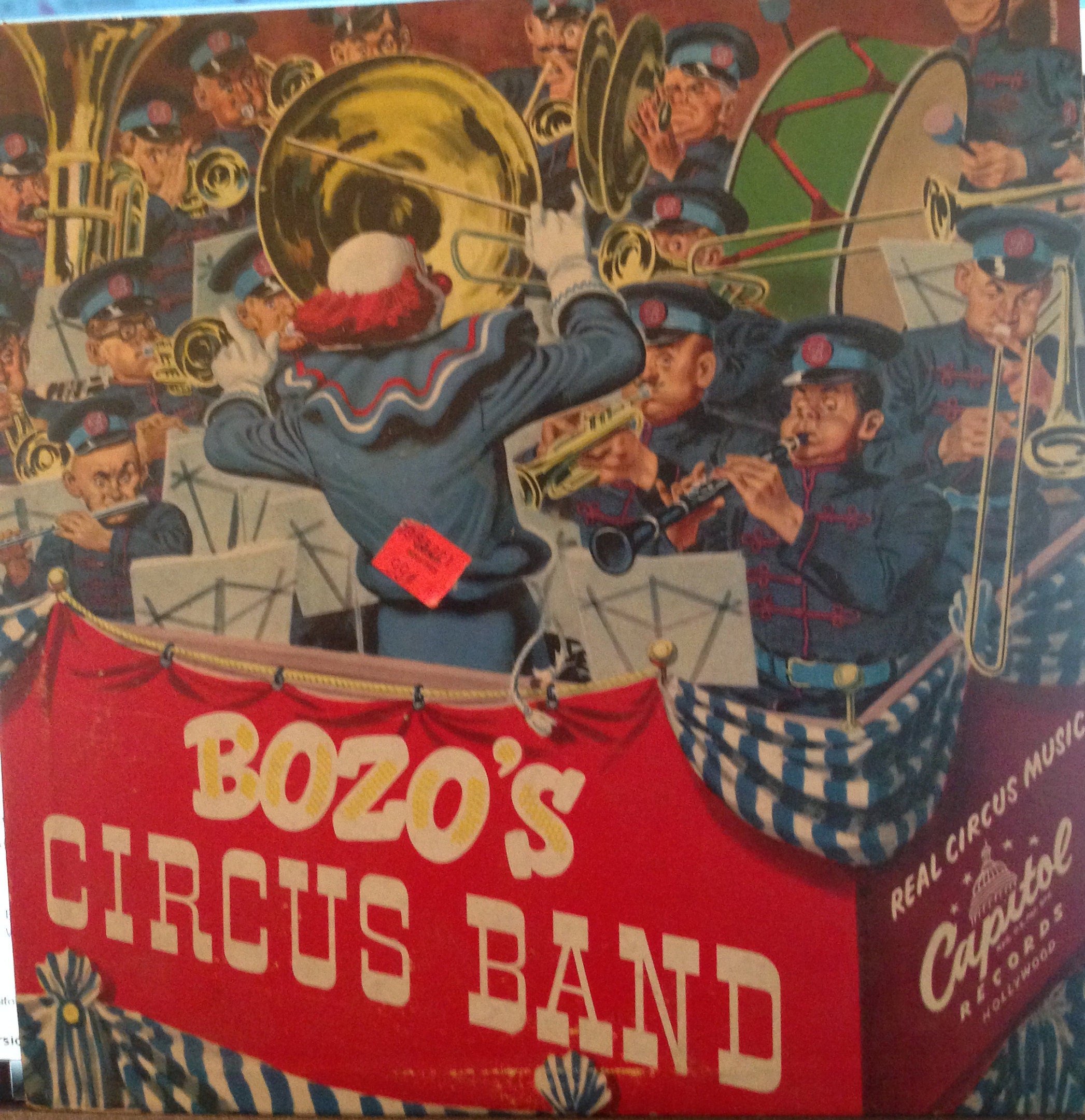 Bozo the Clown's Circus Band Vinyl Childrens 10