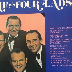 The Four Lads Moments To Remember Vinyl Pop 2 Record Album Set