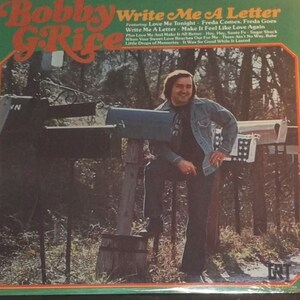 Bobby G. Rice Write Me A Letter Sealed Vinyl Country Record Album