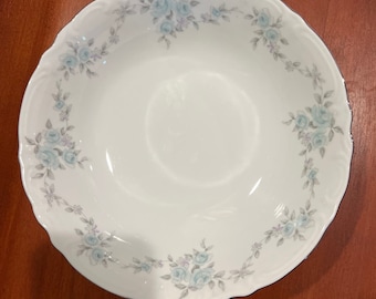 Premier Fine China Barbizon 9" Vegetable Bowl Platinum Trim Japan H9089