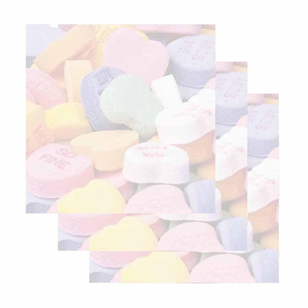 Candy Hearts Sticky Notes - Etsy