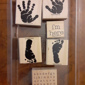 Stampin' Up rubberen houtstempels I'm Here 2004